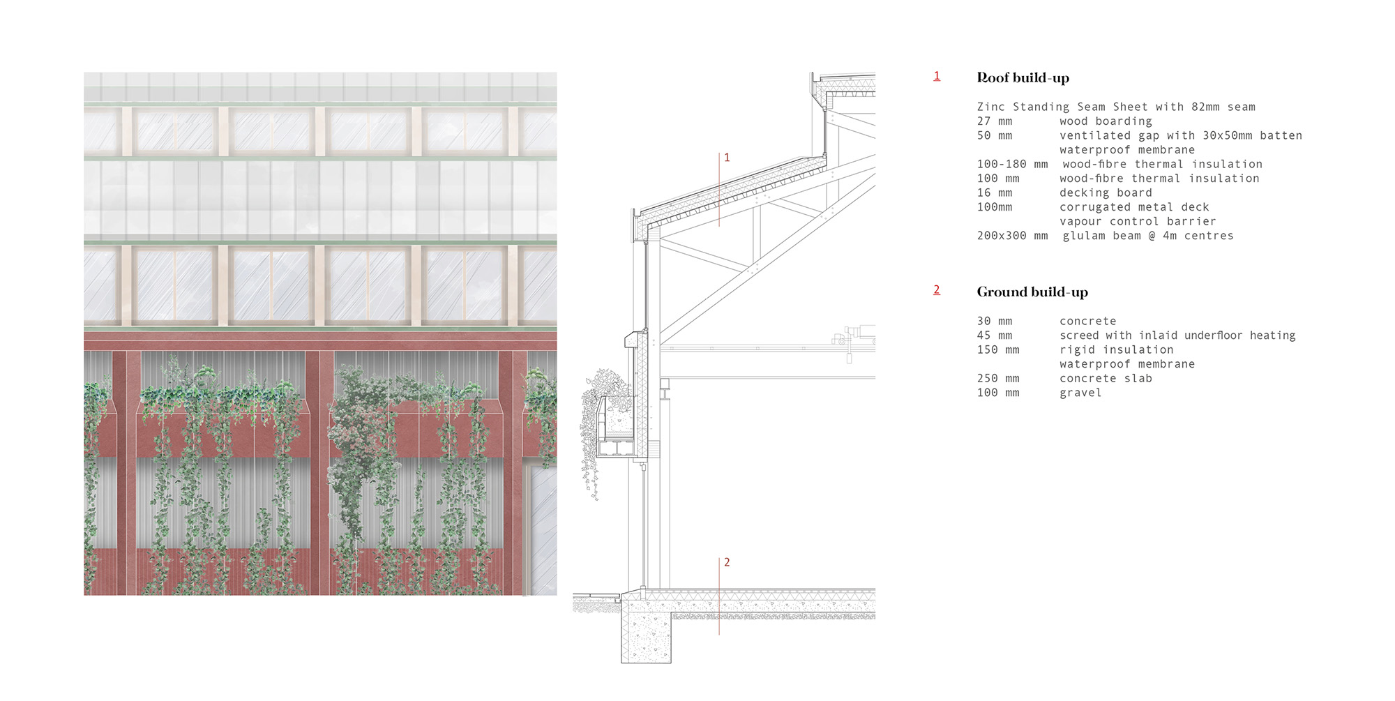 Timber Workshop  |  Garden Elevation and Section
