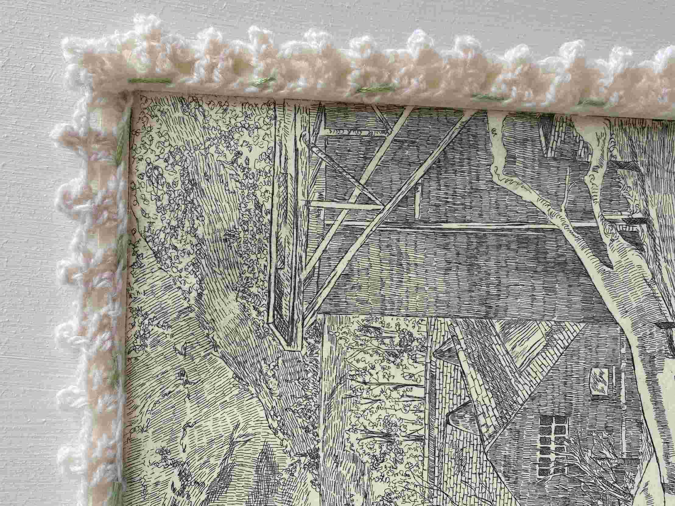 Handmade crochet detail