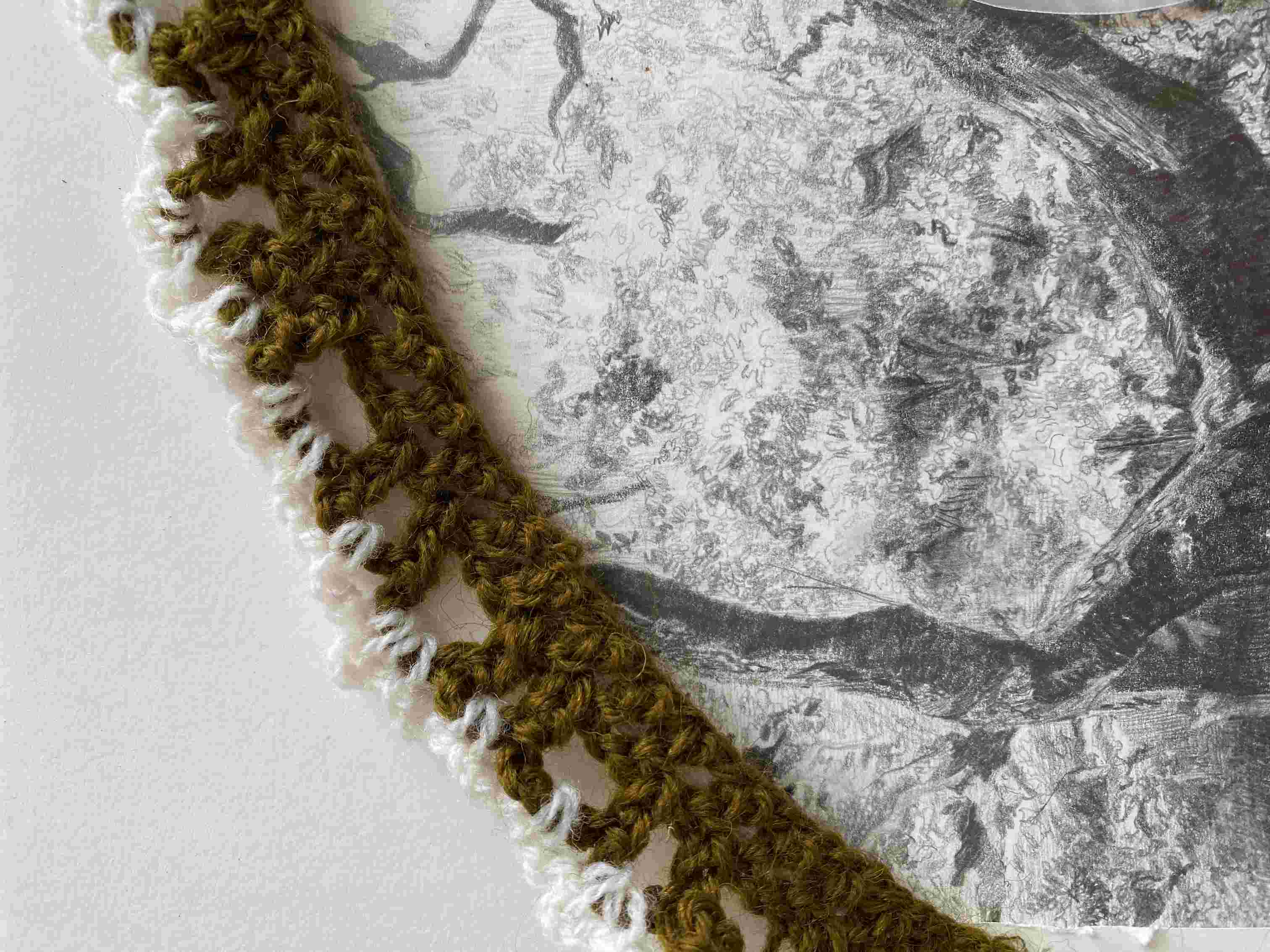 Handmade crochet detail