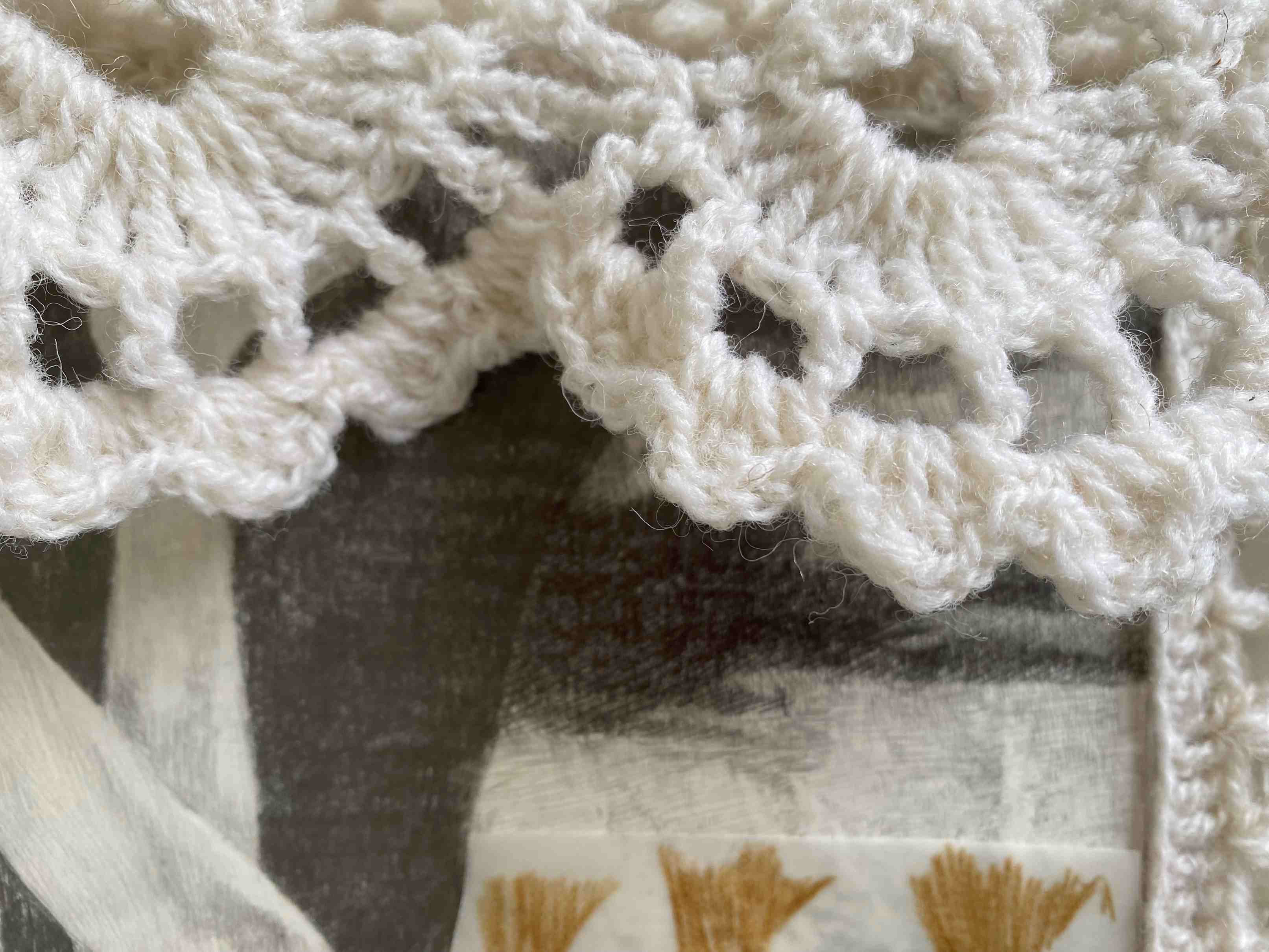 Handmade crochet detail