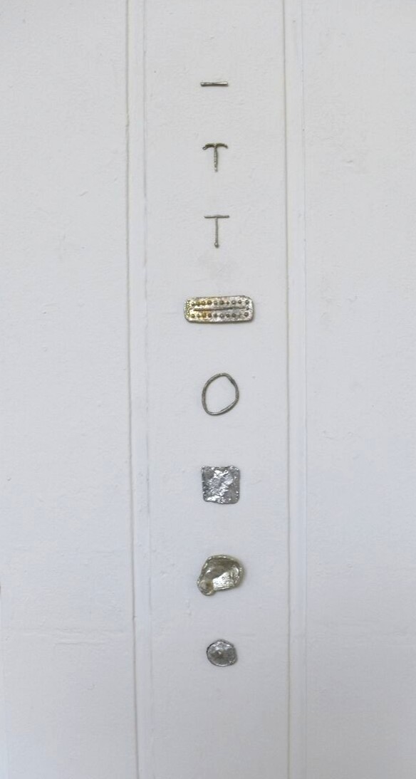 contraceptive casts in pewter, ordered from most to least effective. 