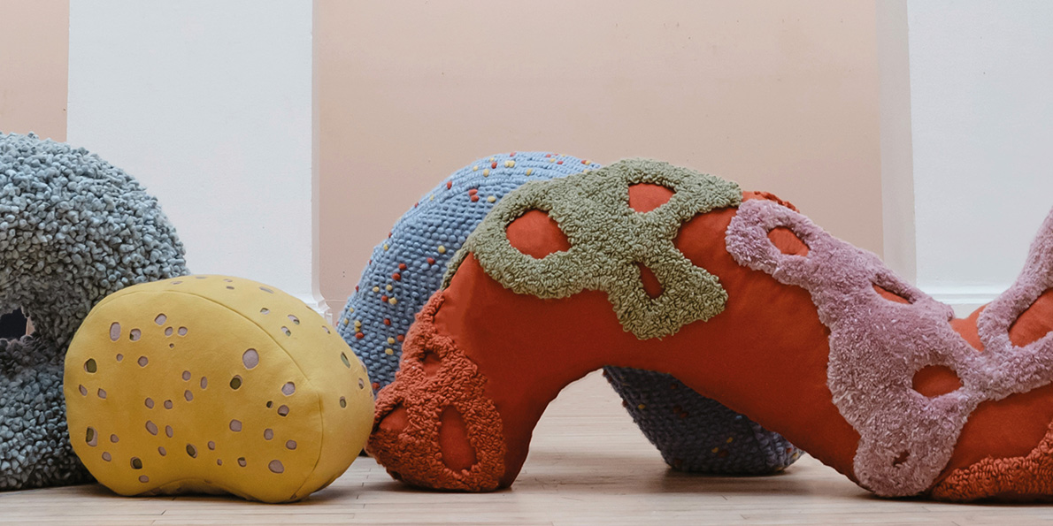 Installation shapes in different textures