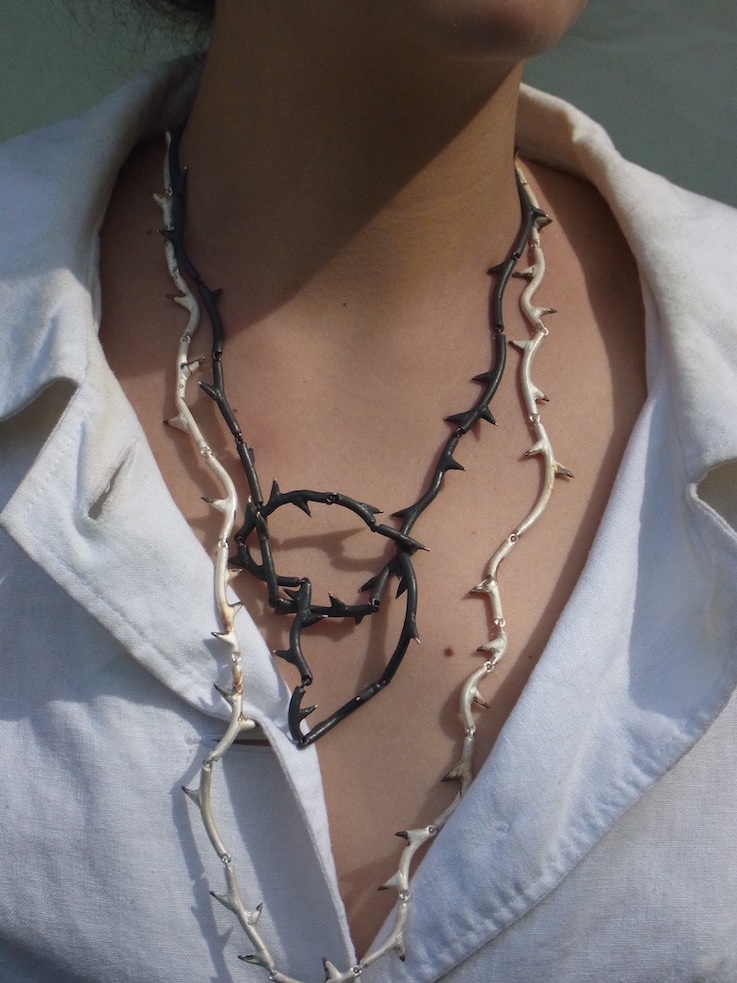 Bramble necklaces in light and dark 