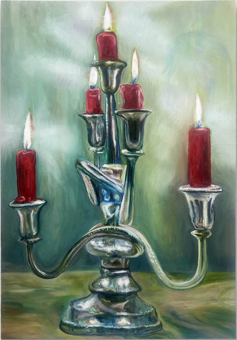Painting of candleabra