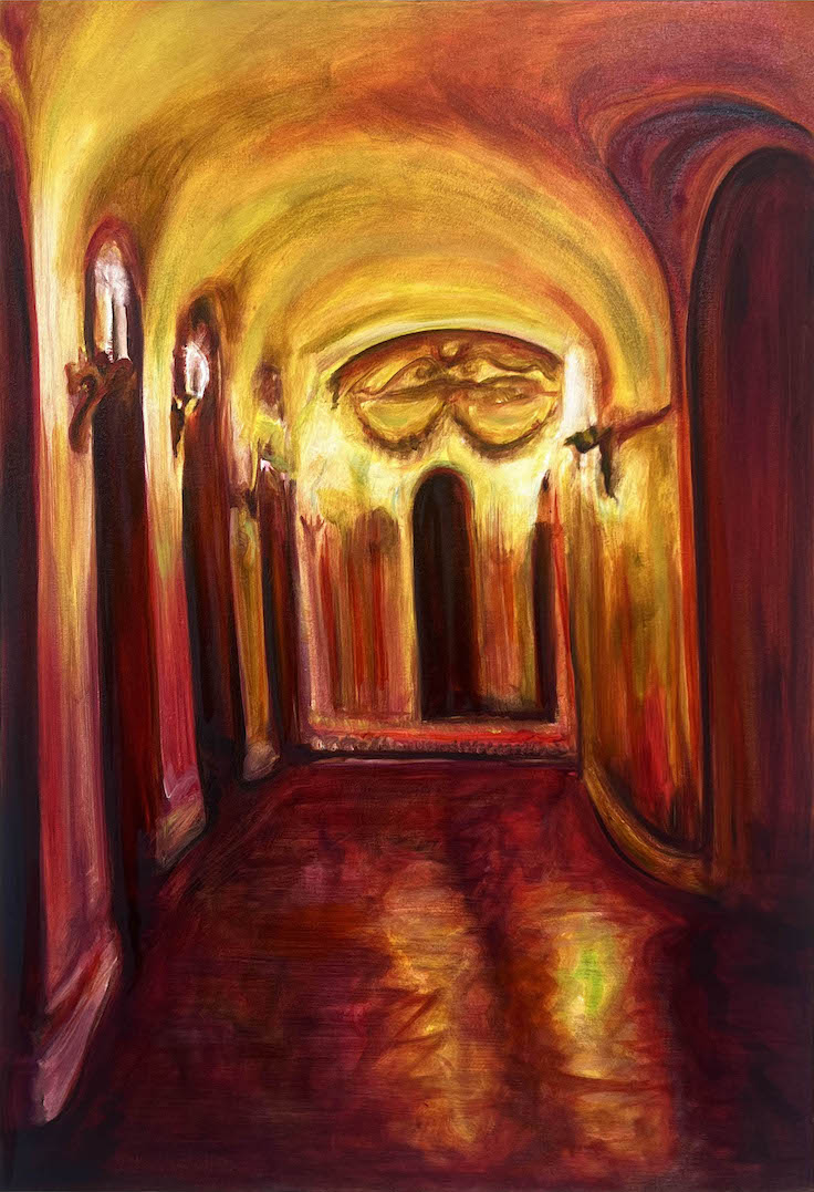 Painting of a corridor