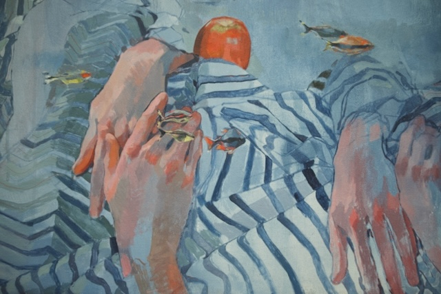 (detail) August, September, October, 2025, acrylic on canvas, 1.5m x 1.5m