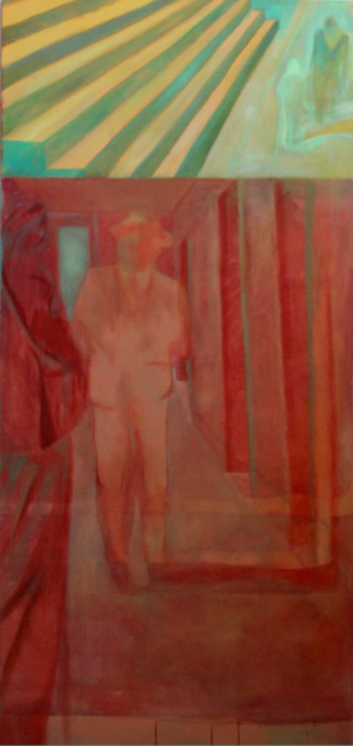 'DOUBLE INDEMNITY', oil on canvas, 100 x 230 cm.