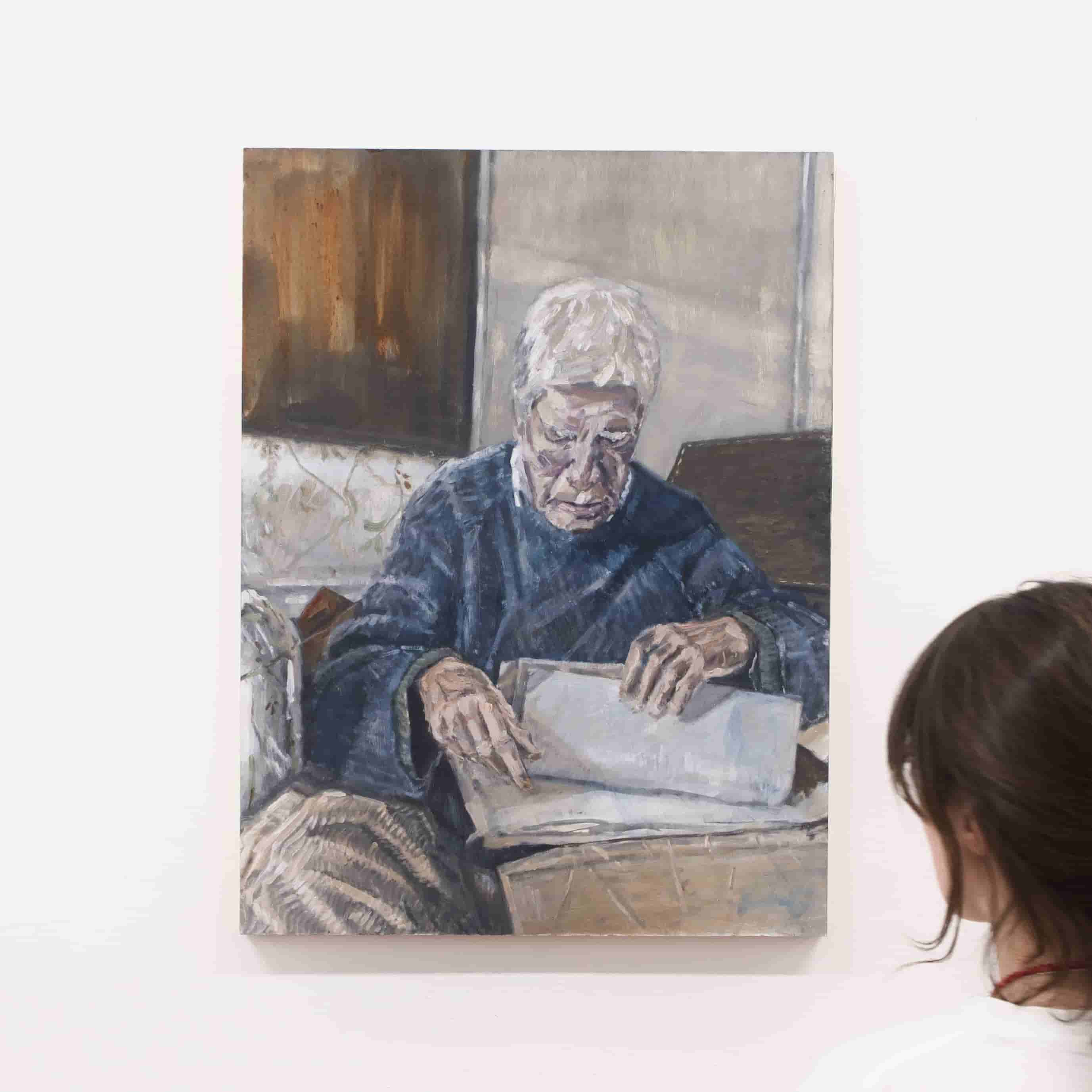 Quest for the Mackintosh Man II, oil on board, 60cm x 80cm