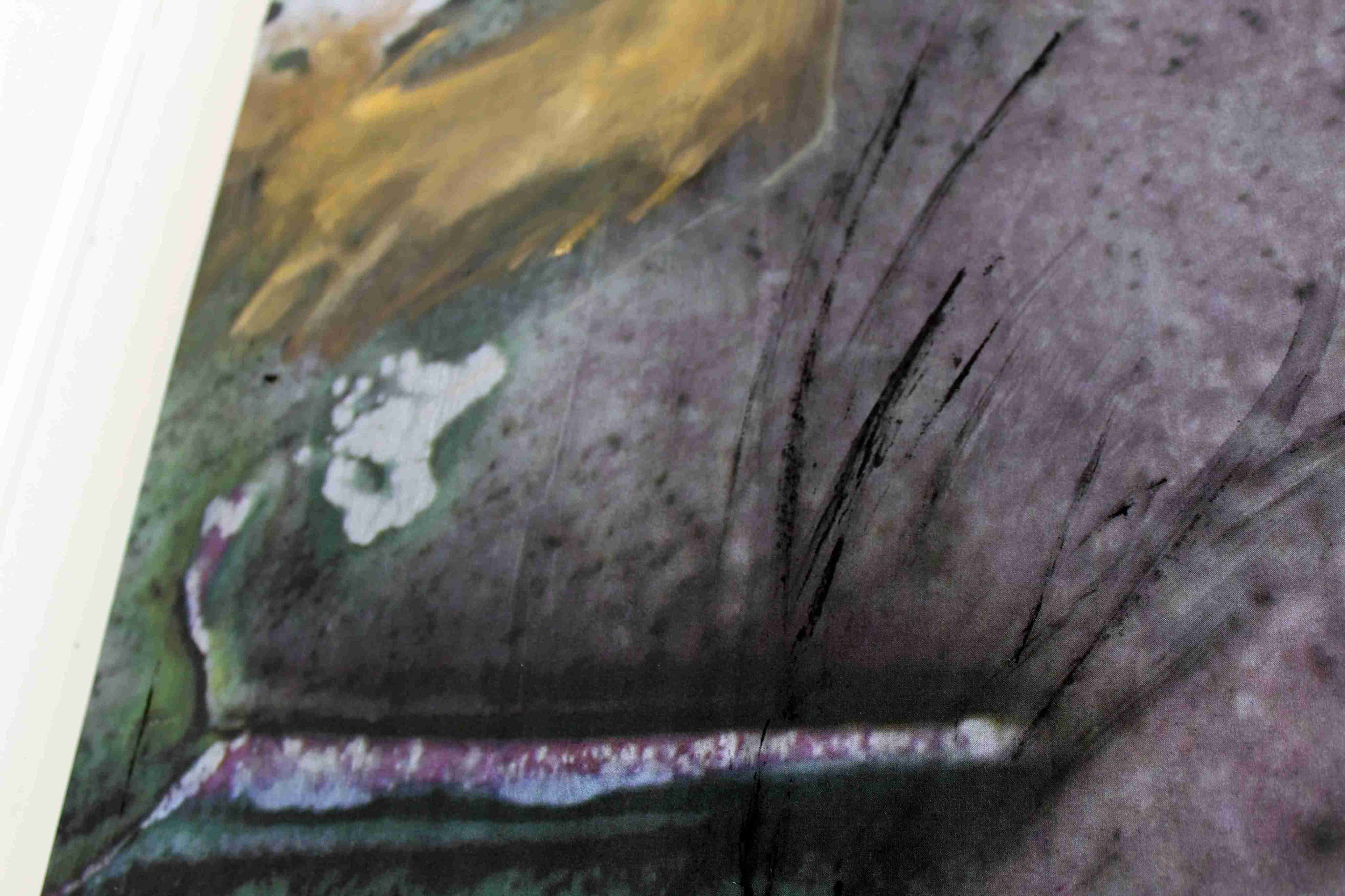 Detail shot of painting