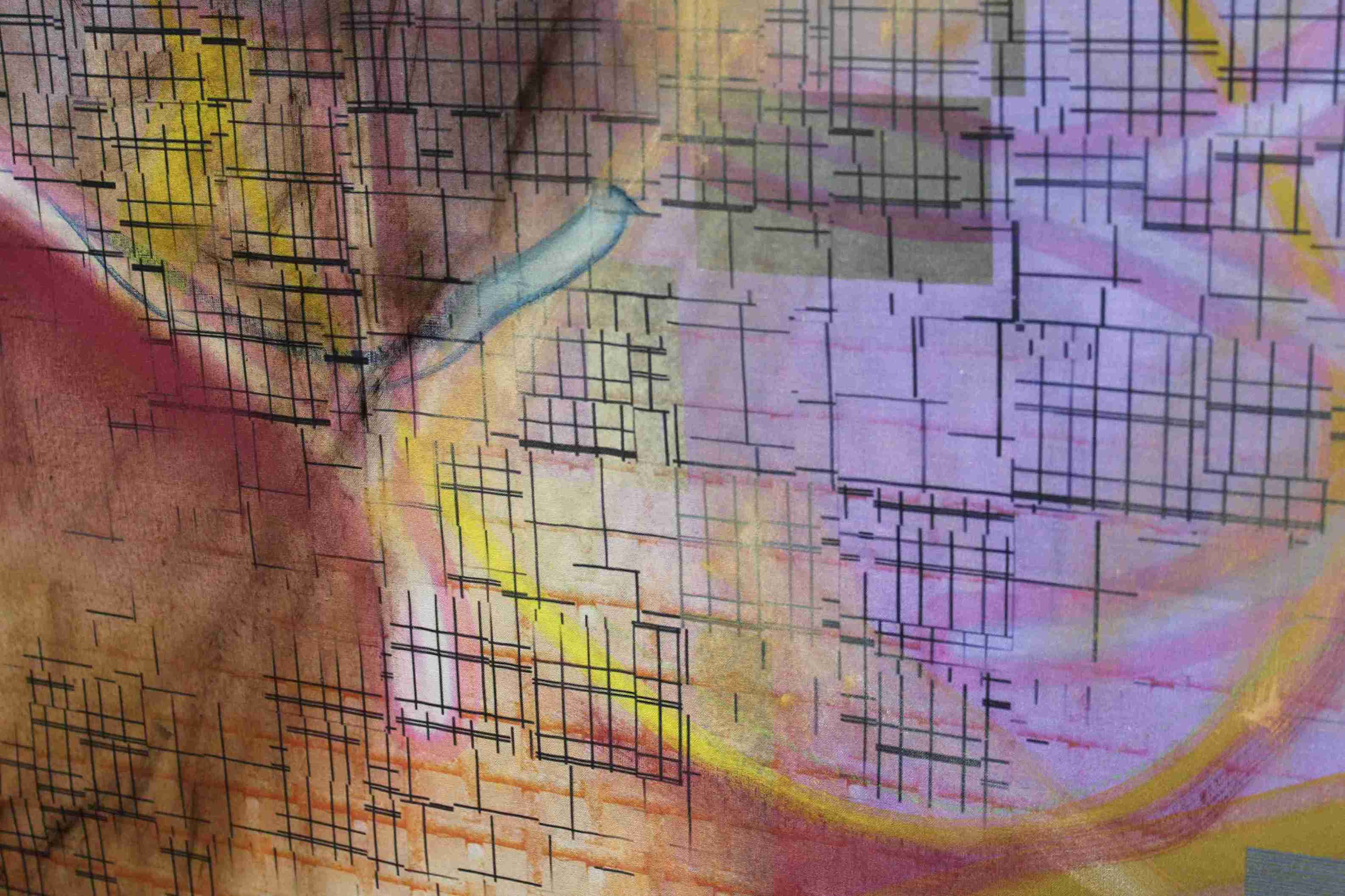 Detail shot of painting