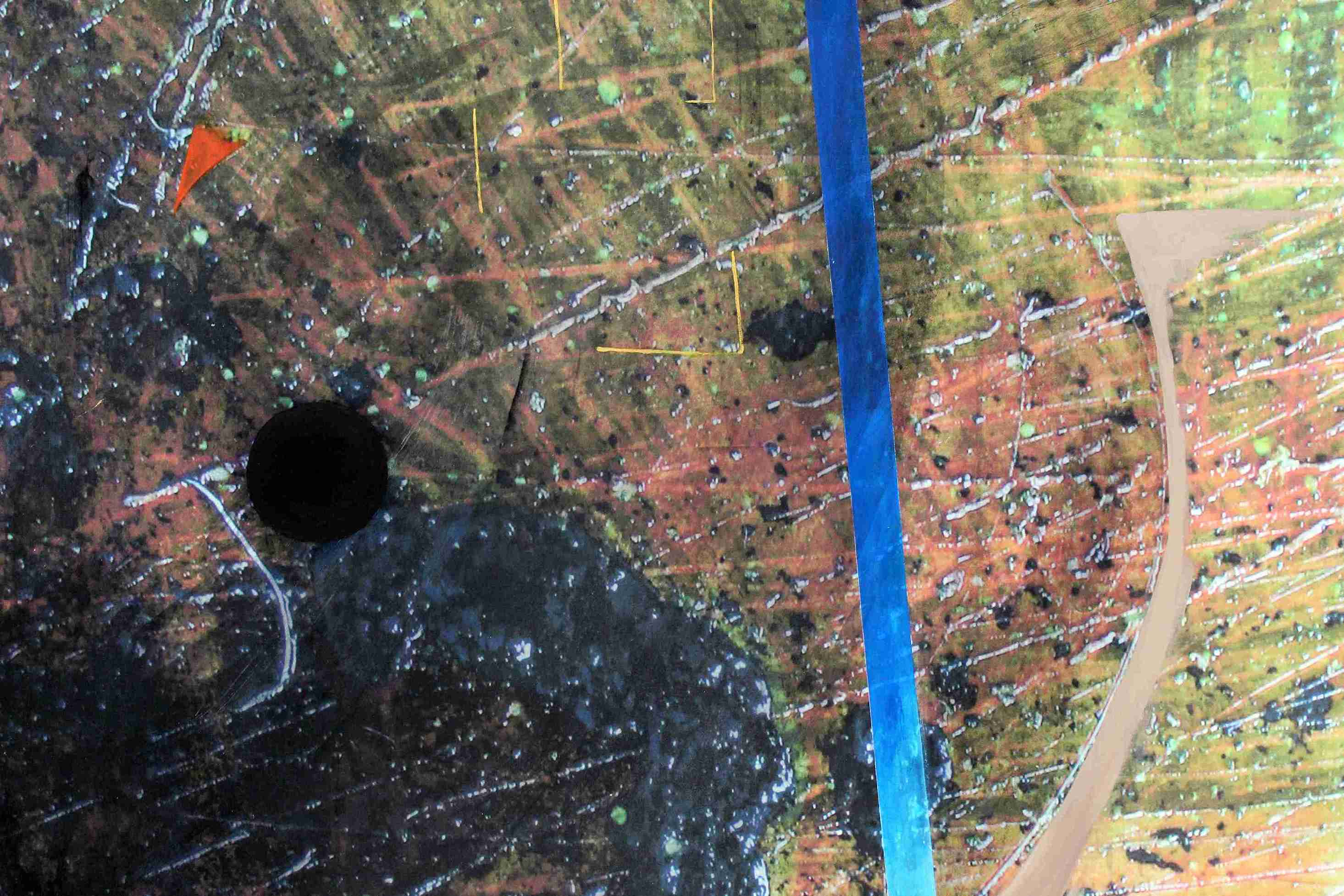 detail of colourful abstract painting