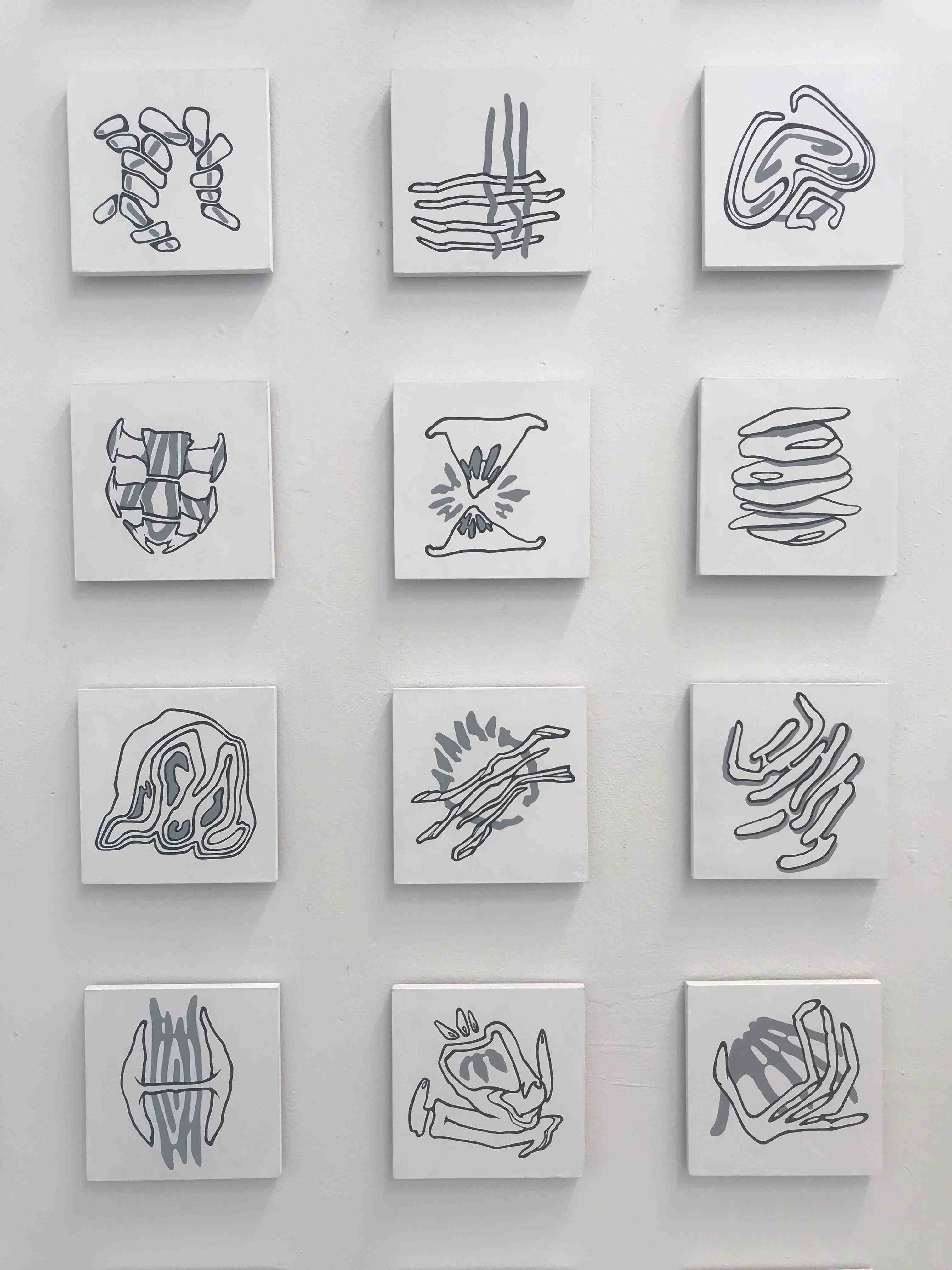 Aftoglyph Installation, small sample of glyphs