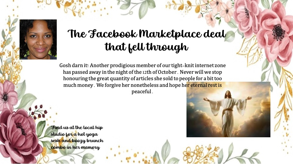 Fictional death notice 