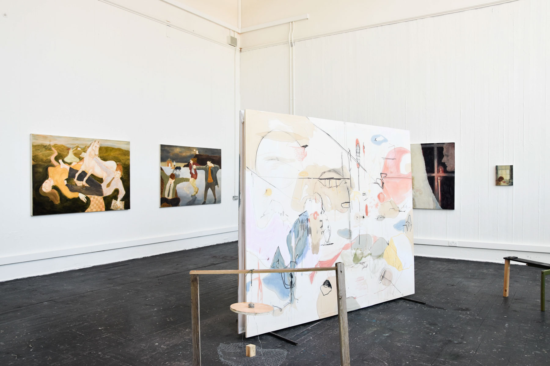 Installation view from the ECA Graduate Show, 2025 alongside Ella Markell and Frey Glass' work