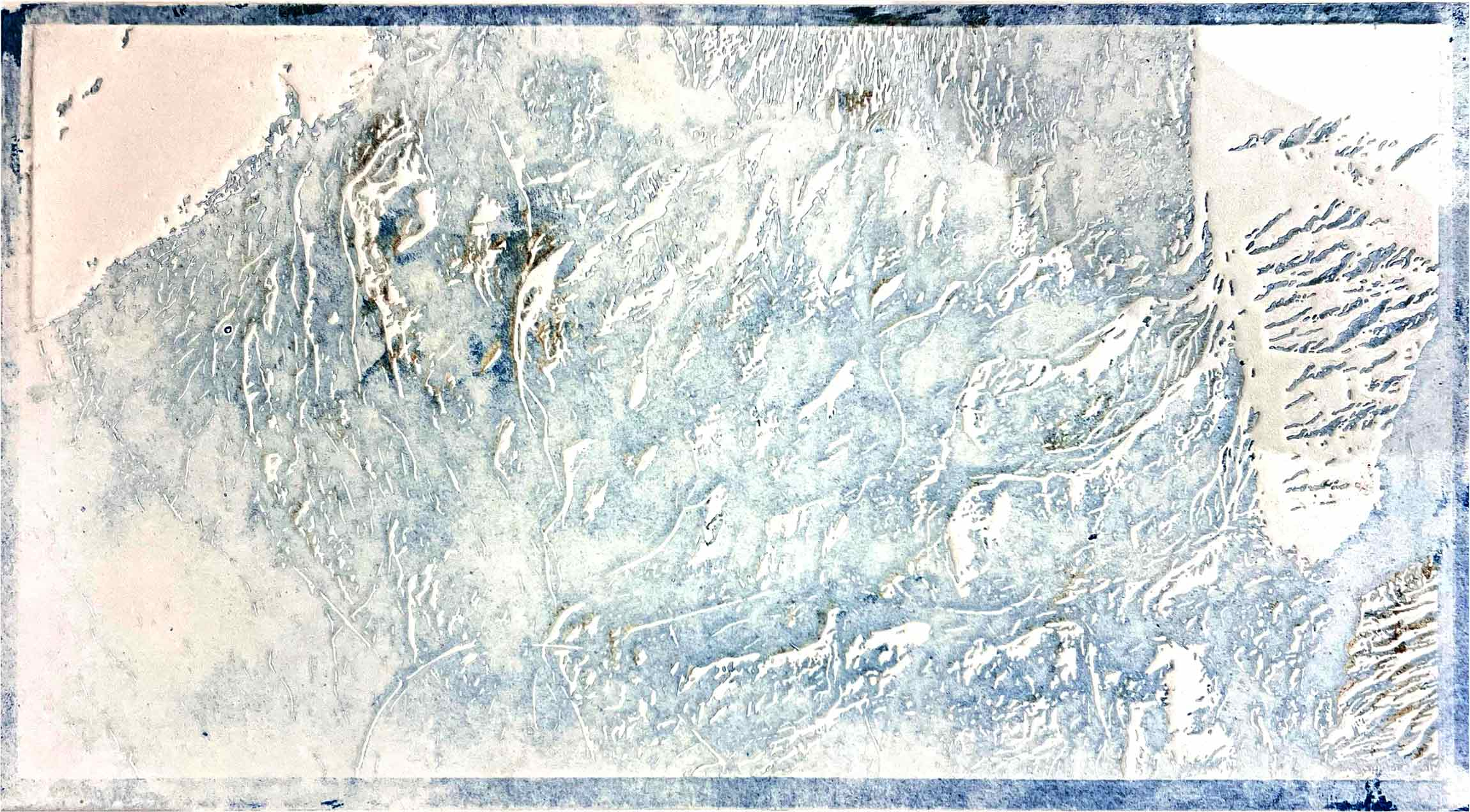 Embossed Print - Skaftafell's Moraines