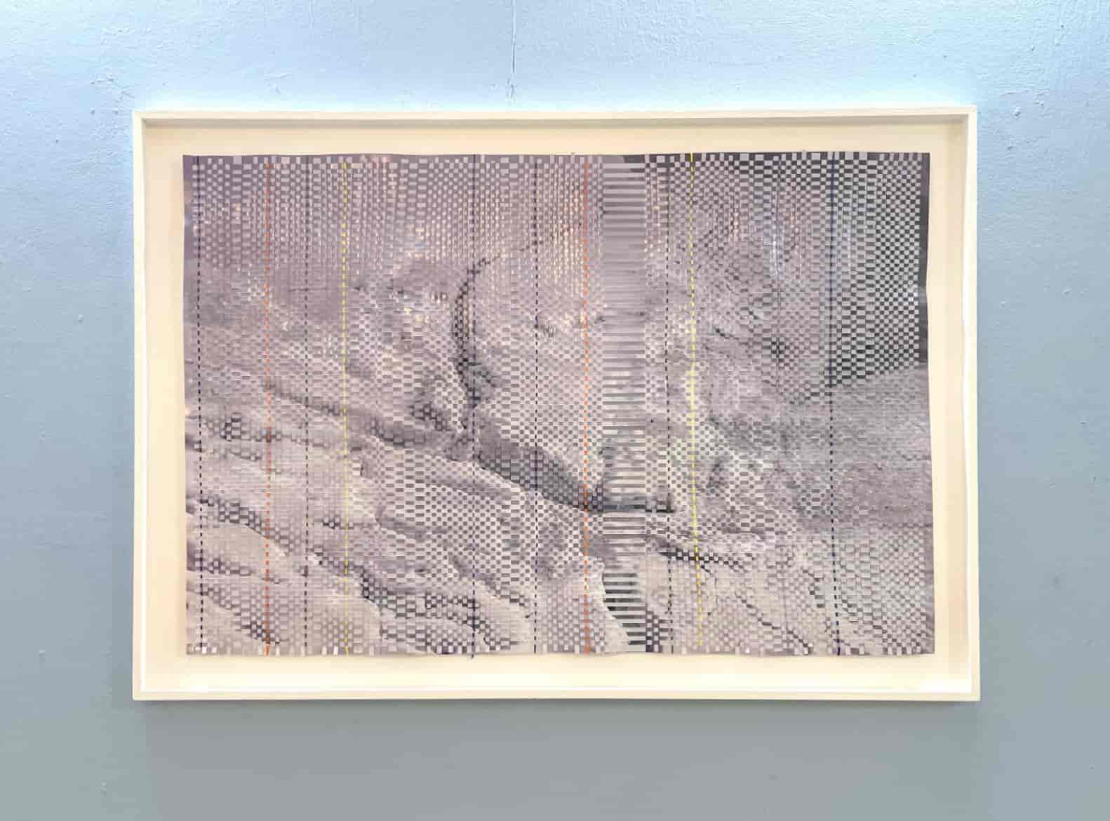 Niagara, 88 x 59.3 cm, woven inkjet prints on satin paper with coloured card, April 2025.