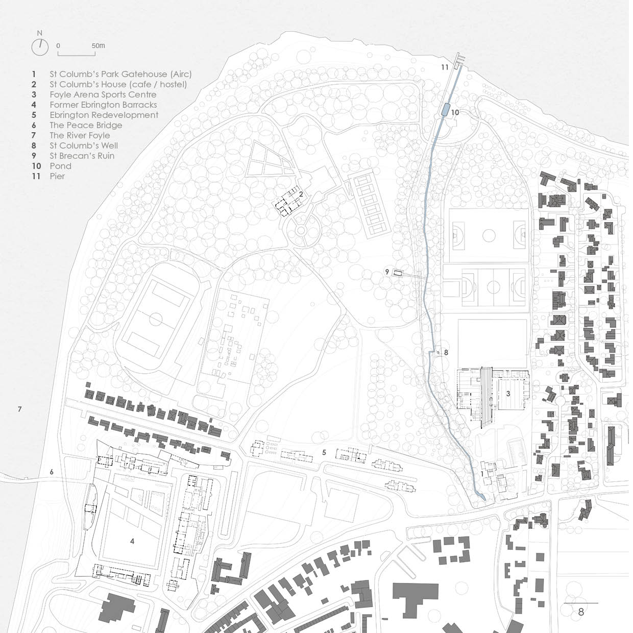 St Columb's Park map