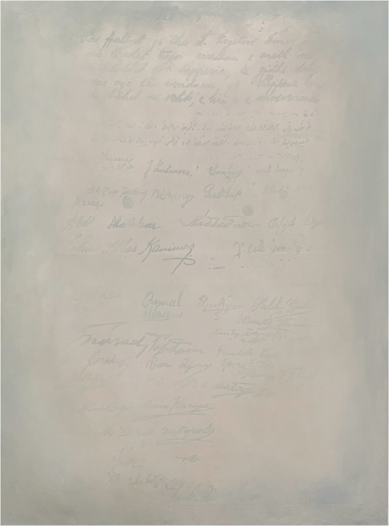 oil painting with muted, desaturated hues