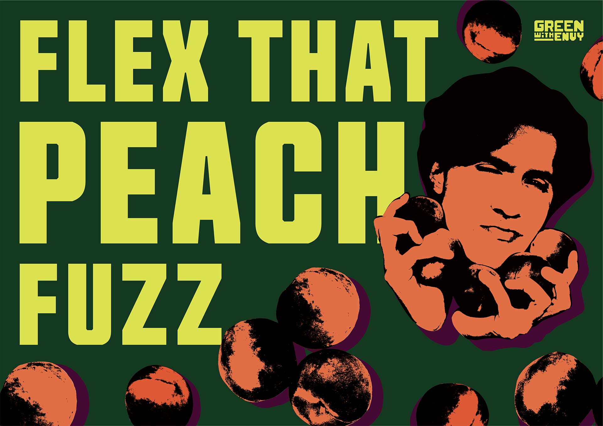 Flex That Peach Fuzz Poster