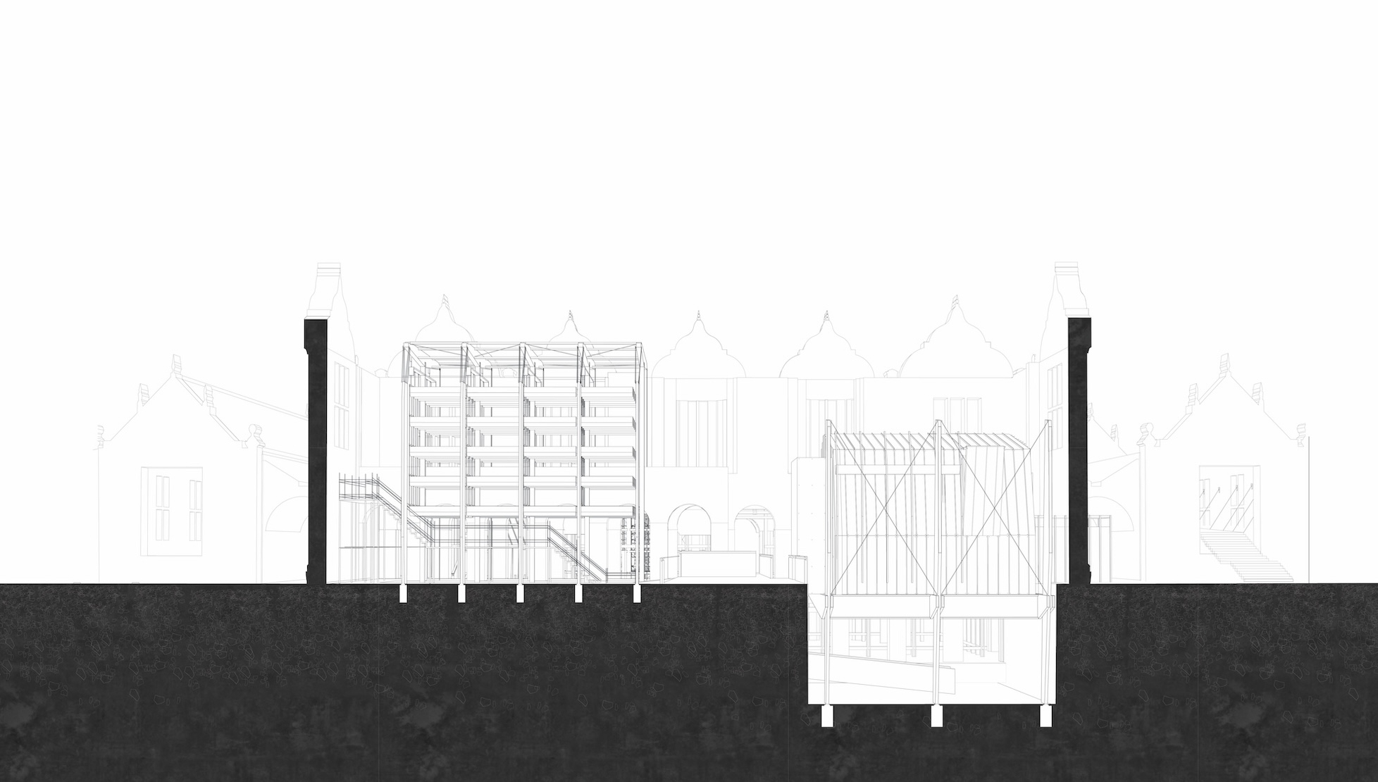 1:100 Long Elevation