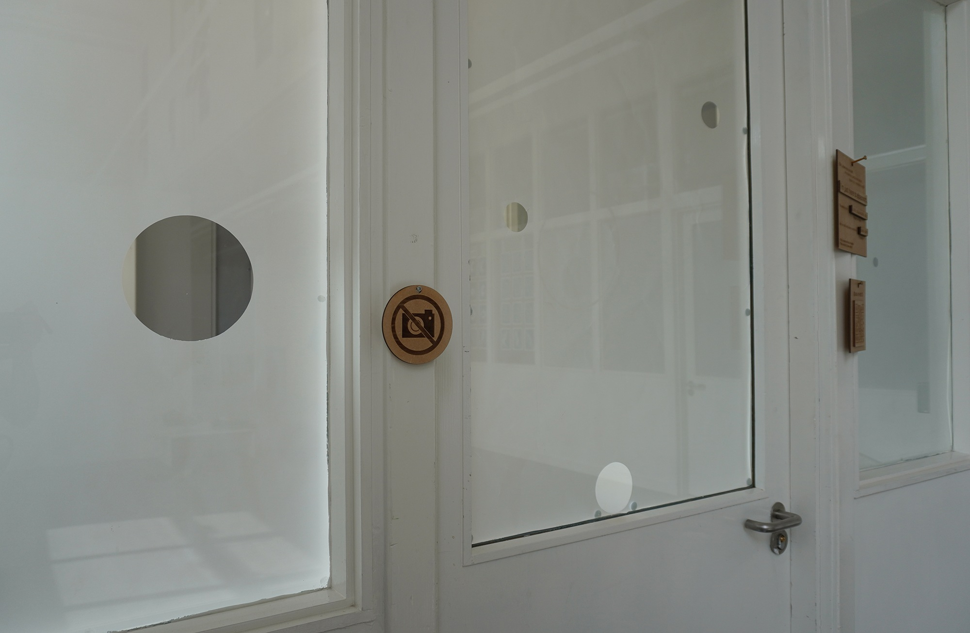 Close-up installation view of the sink space while the multisensory participatory work, 'I'm just here to absooorb.' was happening. 