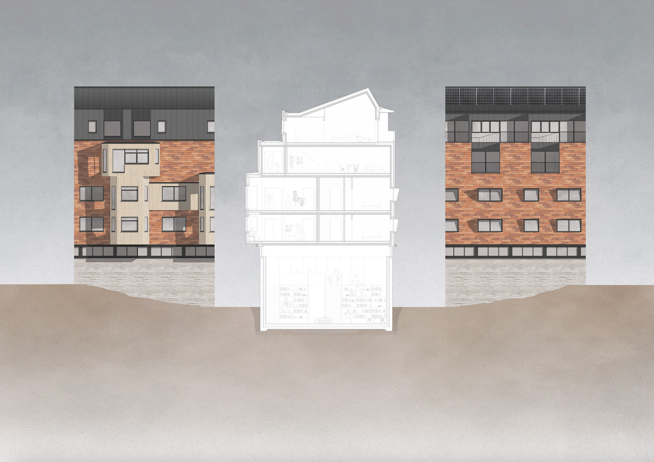 1:50 Technical Section and Unfolded Elevations