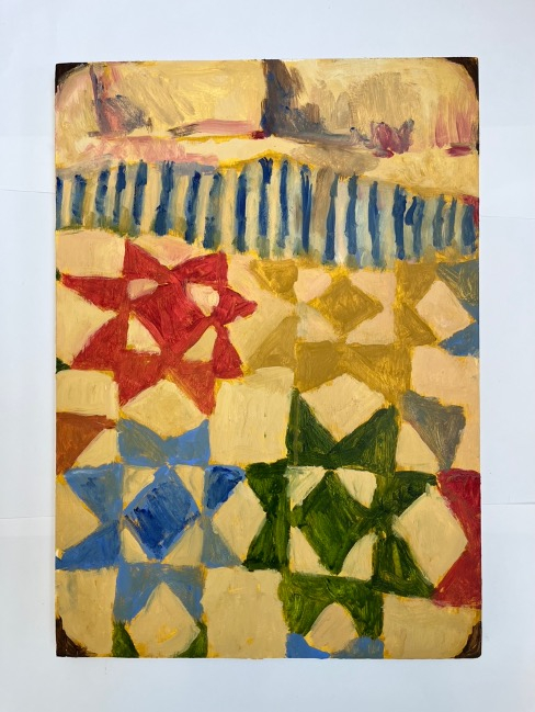 Oil on canvas wrapped board  2025 30 x 41 cm