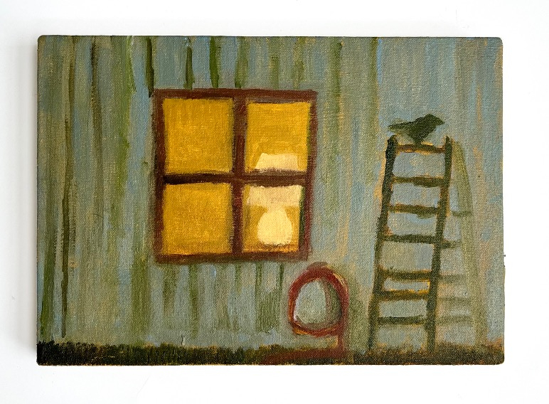 21 x 30 cm Oil on canvas wrapped board  2025