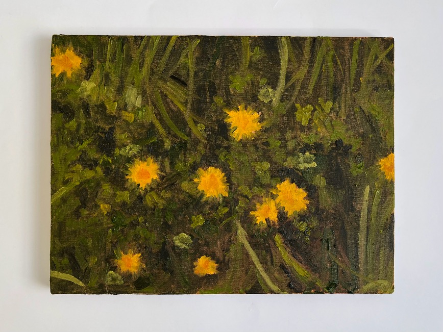 Oil on canvas wrapped board  2025 30 x 41 cm