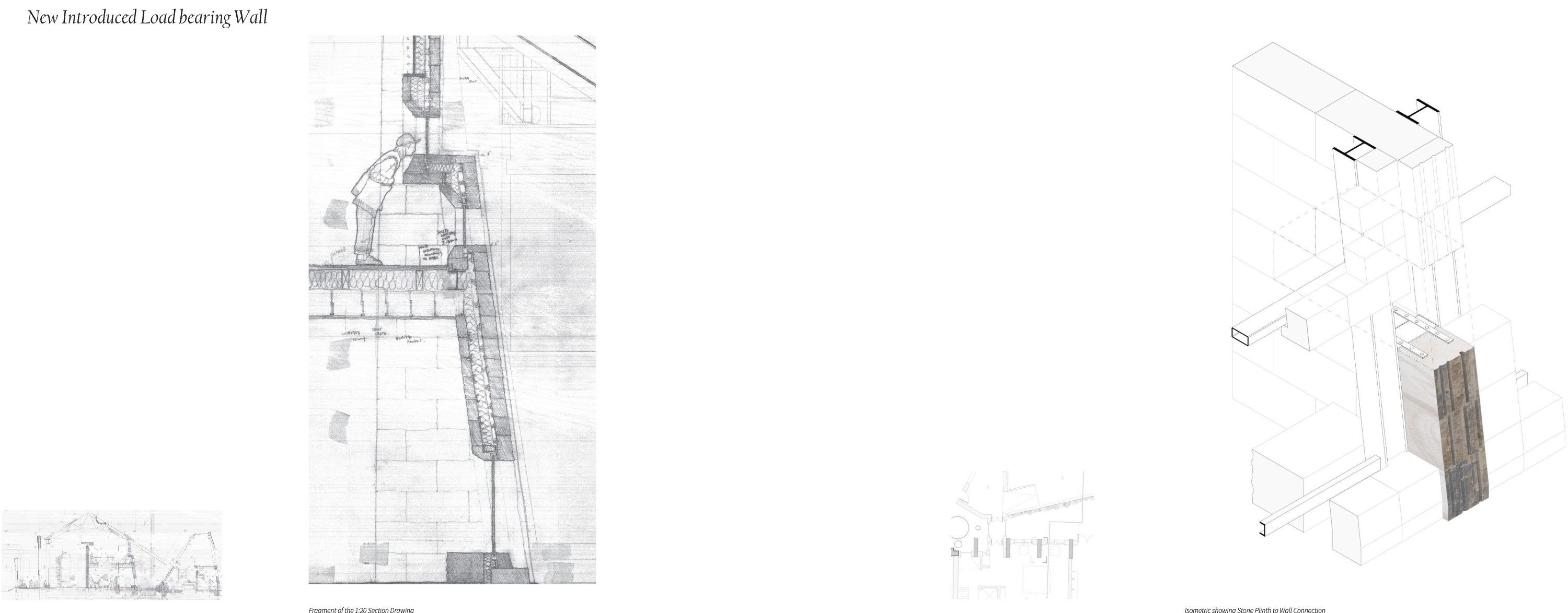 Load Bearing Wall & Structure - 1:50 Section & Isometric